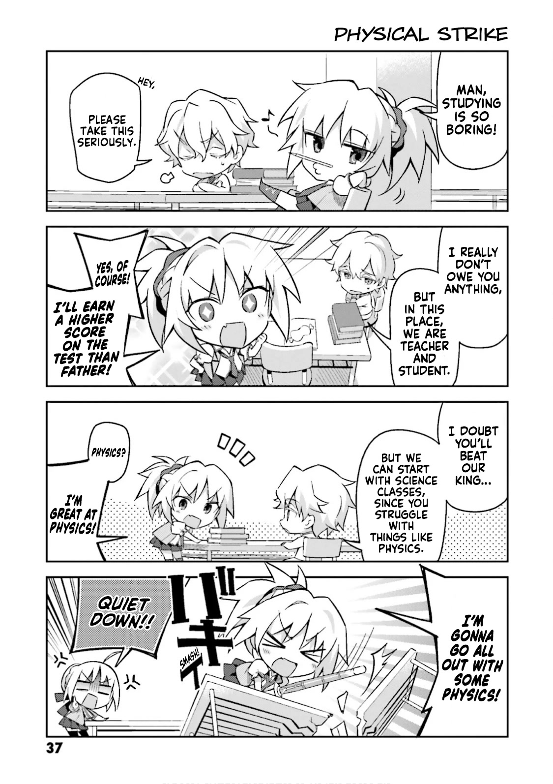 Type-Moon Gakuen - Chibi Chuki! Chapter 17 page 9 - Chapter 17: 17th Period: Fight!