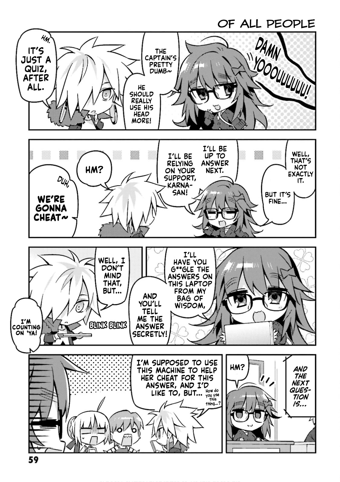 Type-Moon Gakuen - Chibi Chuki! Chapter 19 page 3 - Chapter 19: 19th Period: Type-Moon Ultra Quiz (Part 2)