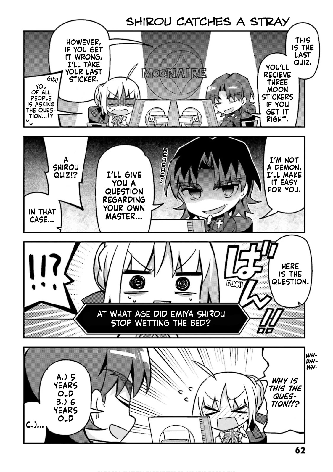 Type-Moon Gakuen - Chibi Chuki! Chapter 19 page 6 - Chapter 19: 19th Period: Type-Moon Ultra Quiz (Part 2)