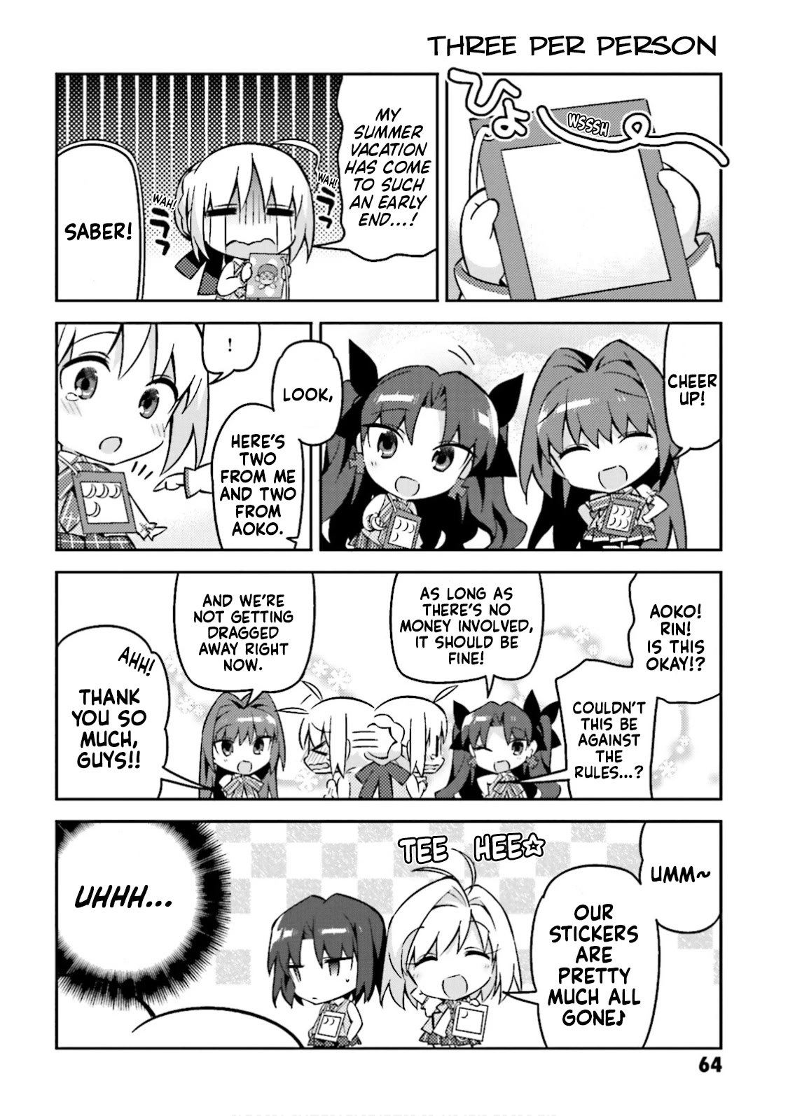 Type-Moon Gakuen - Chibi Chuki! Chapter 19 page 8 - Chapter 19: 19th Period: Type-Moon Ultra Quiz (Part 2)