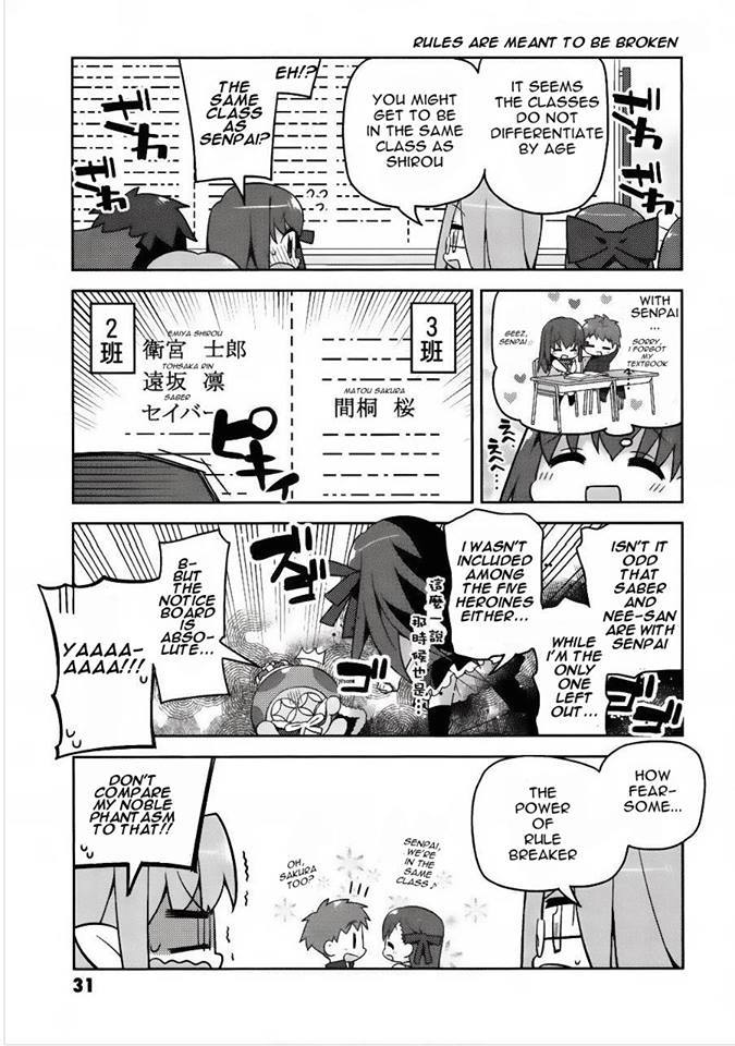 Type-Moon Gakuen - Chibi Chuki! Chapter 2 page 9 - Chapter 2: Protect the School’s Peace!