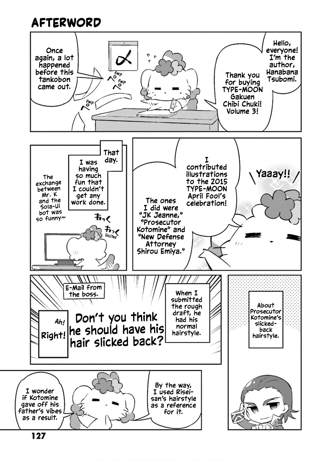 Type-Moon Gakuen - Chibi Chuki! Chapter 22.8 page 11 - Chapter 22.8: Capsule Servant