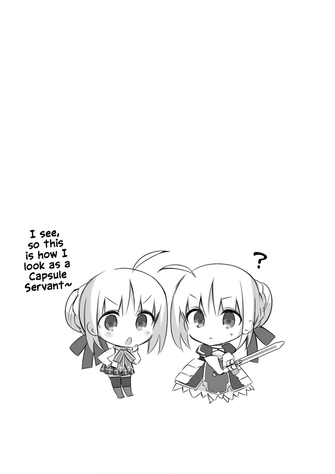 Type-Moon Gakuen - Chibi Chuki! Chapter 22.8 page 9 - Chapter 22.8: Capsule Servant