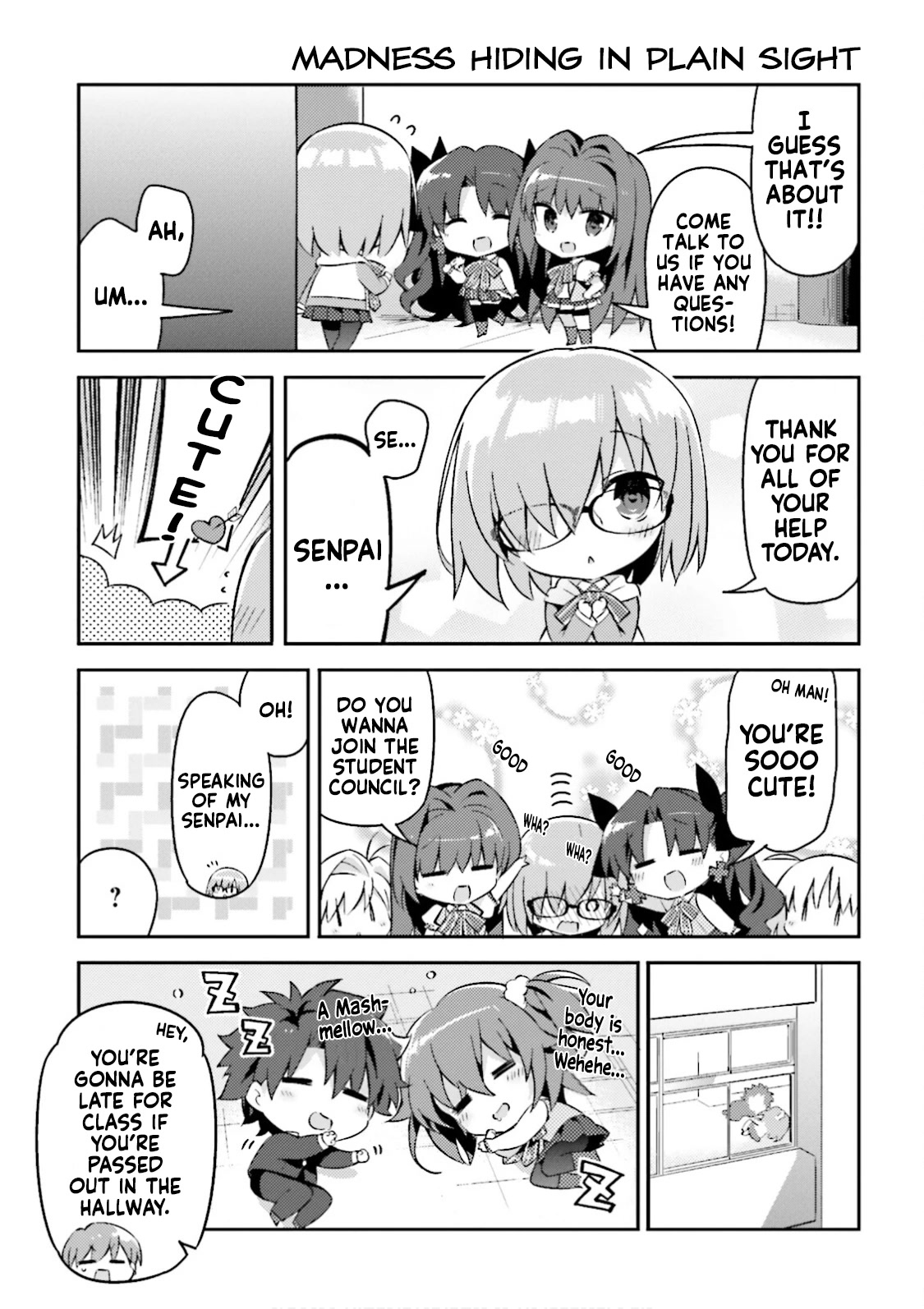 Type-Moon Gakuen - Chibi Chuki! Chapter 23 page 13 - Chapter 23: 23rd Period: Bespectacled Kouhai