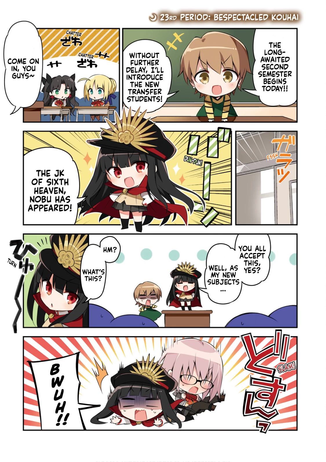 Type-Moon Gakuen - Chibi Chuki! Chapter 23 page 4 - Chapter 23: 23rd Period: Bespectacled Kouhai