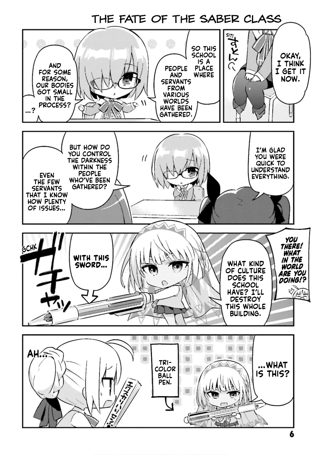 Type-Moon Gakuen - Chibi Chuki! Chapter 23 page 6 - Chapter 23: 23rd Period: Bespectacled Kouhai