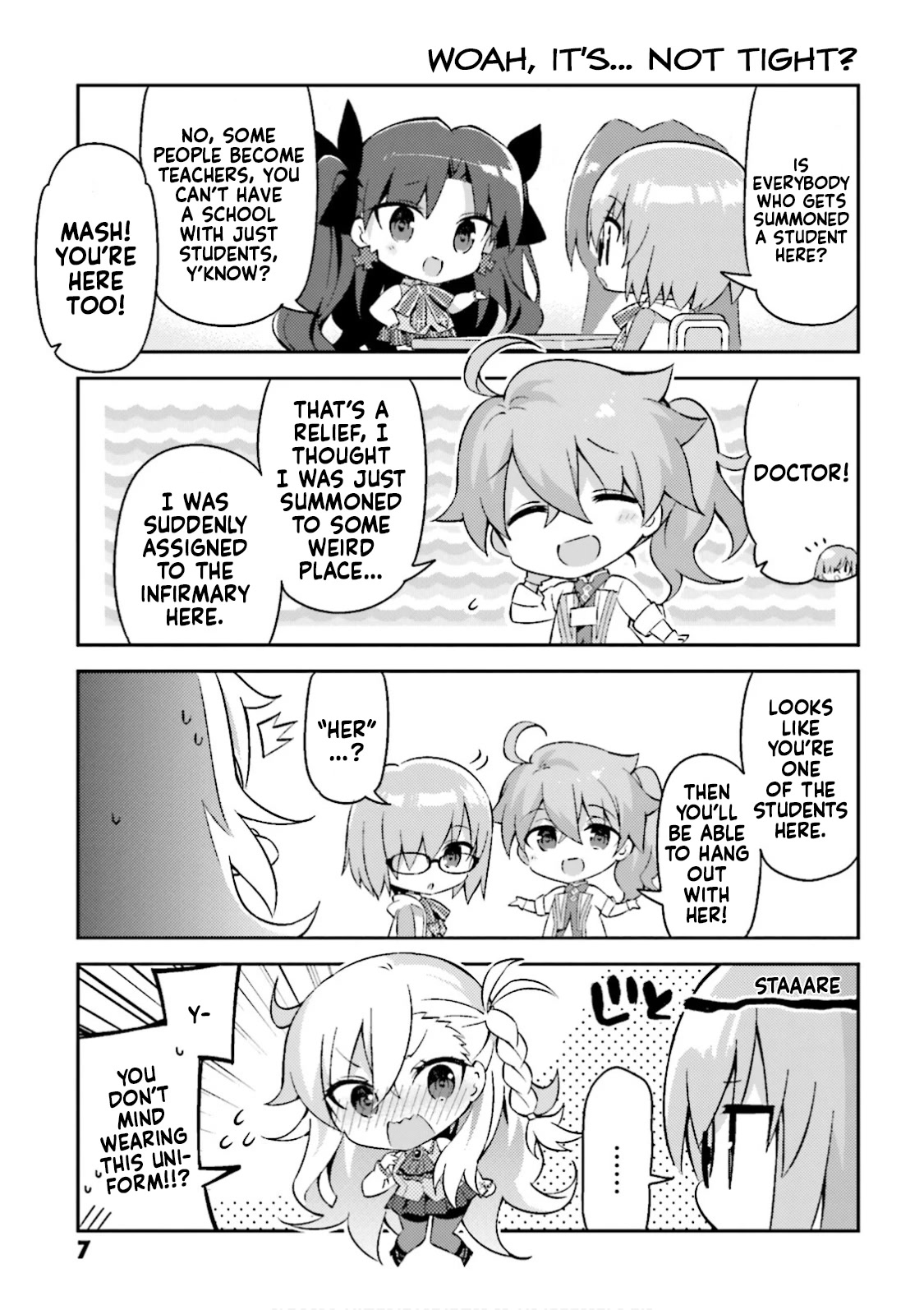 Type-Moon Gakuen - Chibi Chuki! Chapter 23 page 7 - Chapter 23: 23rd Period: Bespectacled Kouhai