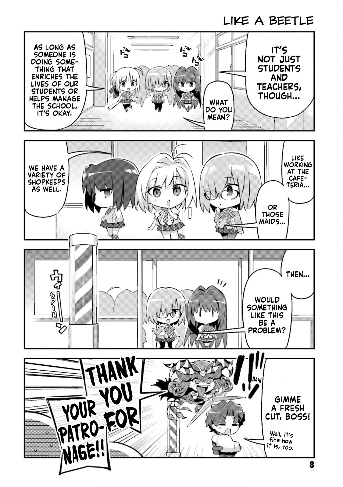 Type-Moon Gakuen - Chibi Chuki! Chapter 23 page 8 - Chapter 23: 23rd Period: Bespectacled Kouhai