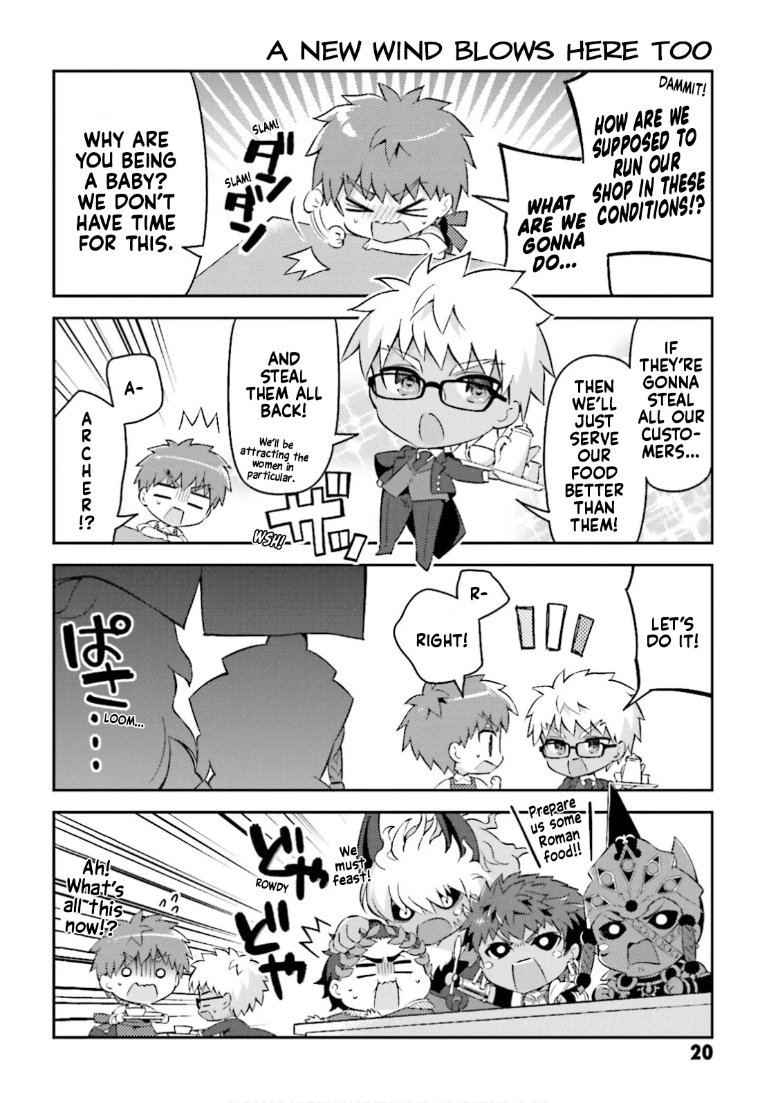 Type-Moon Gakuen - Chibi Chuki! Chapter 24 page 4 - Chapter 24: 24th Period: The Cafeteria Wasn't Built In A Day