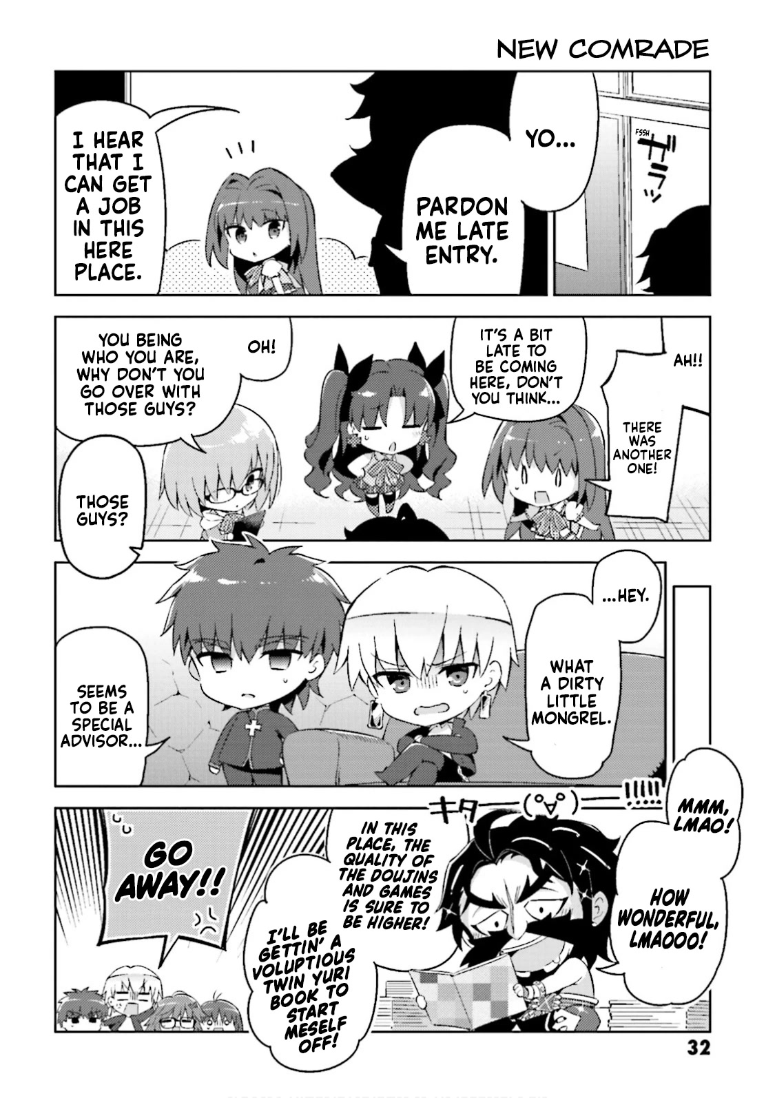 Type-Moon Gakuen - Chibi Chuki! Chapter 25 page 12 - Chapter 25: 25th Period: Hello! Work!