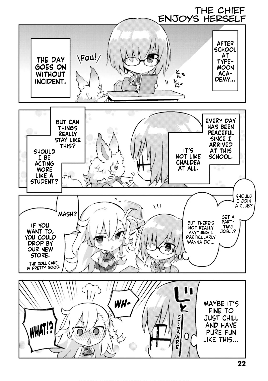 Type-Moon Gakuen - Chibi Chuki! Chapter 25 page 2 - Chapter 25: 25th Period: Hello! Work!