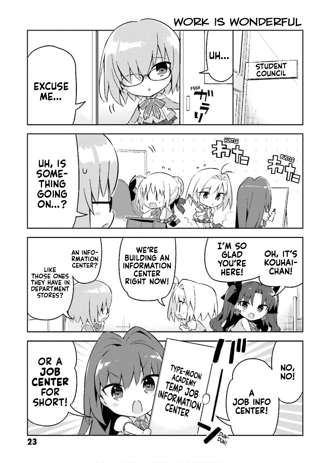 Type-Moon Gakuen - Chibi Chuki! Chapter 25 page 3 - Chapter 25: 25th Period: Hello! Work!