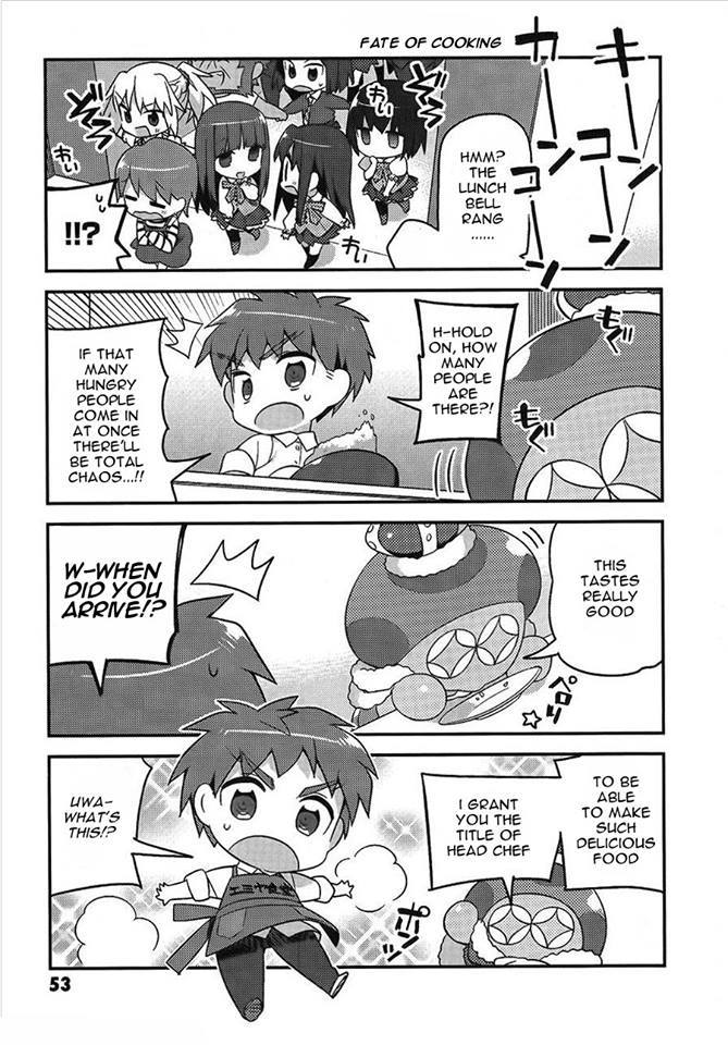 Type-Moon Gakuen - Chibi Chuki! Chapter 3 page 13 - Chapter 3: Eat to Live, Don’t Live to Eat