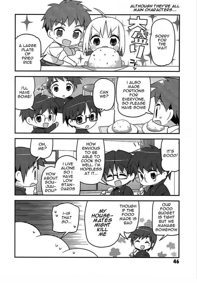 Type-Moon Gakuen - Chibi Chuki! Chapter 3 page 6 - Chapter 3: Eat to Live, Don’t Live to Eat