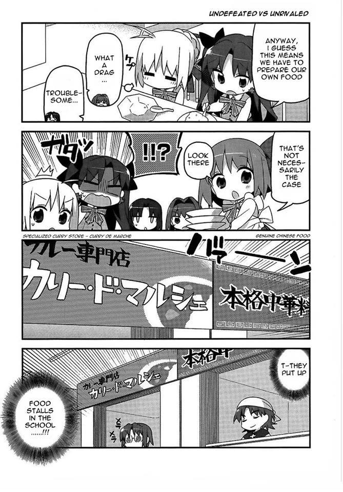 Type-Moon Gakuen - Chibi Chuki! Chapter 3 page 7 - Chapter 3: Eat to Live, Don’t Live to Eat