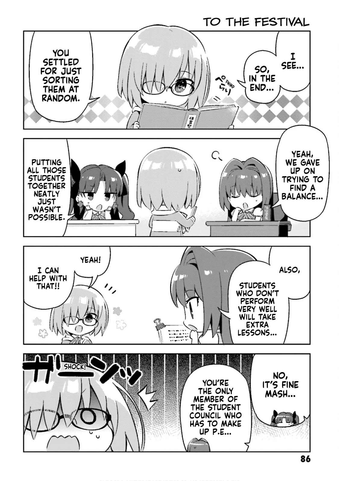 Type-Moon Gakuen - Chibi Chuki! Chapter 31 page 2 - Chapter 31: 31st Period: Physical Fitness Month