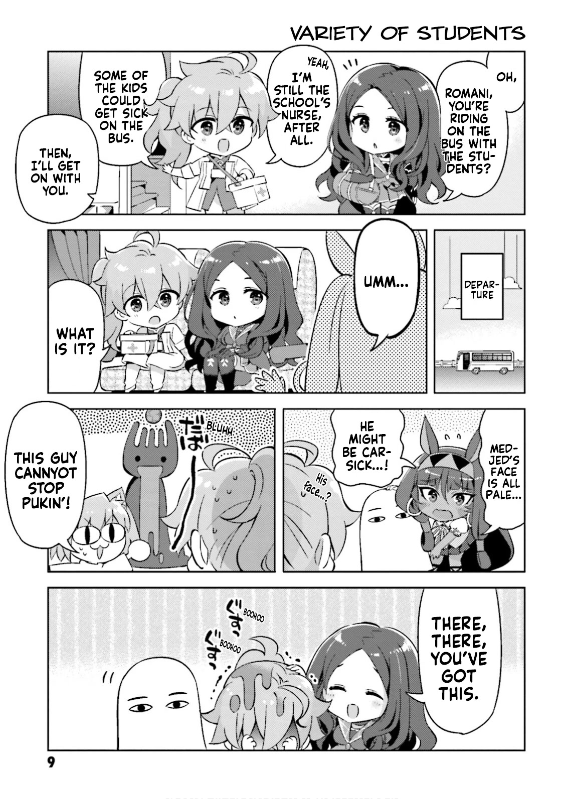 Type-Moon Gakuen - Chibi Chuki! Chapter 35 page 10 - Chapter 35: 35th Period: Fall Field Trip (Part 1)