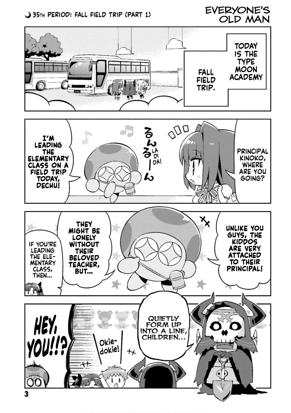 Type-Moon Gakuen - Chibi Chuki! Chapter 35 page 4 - Chapter 35: 35th Period: Fall Field Trip (Part 1)