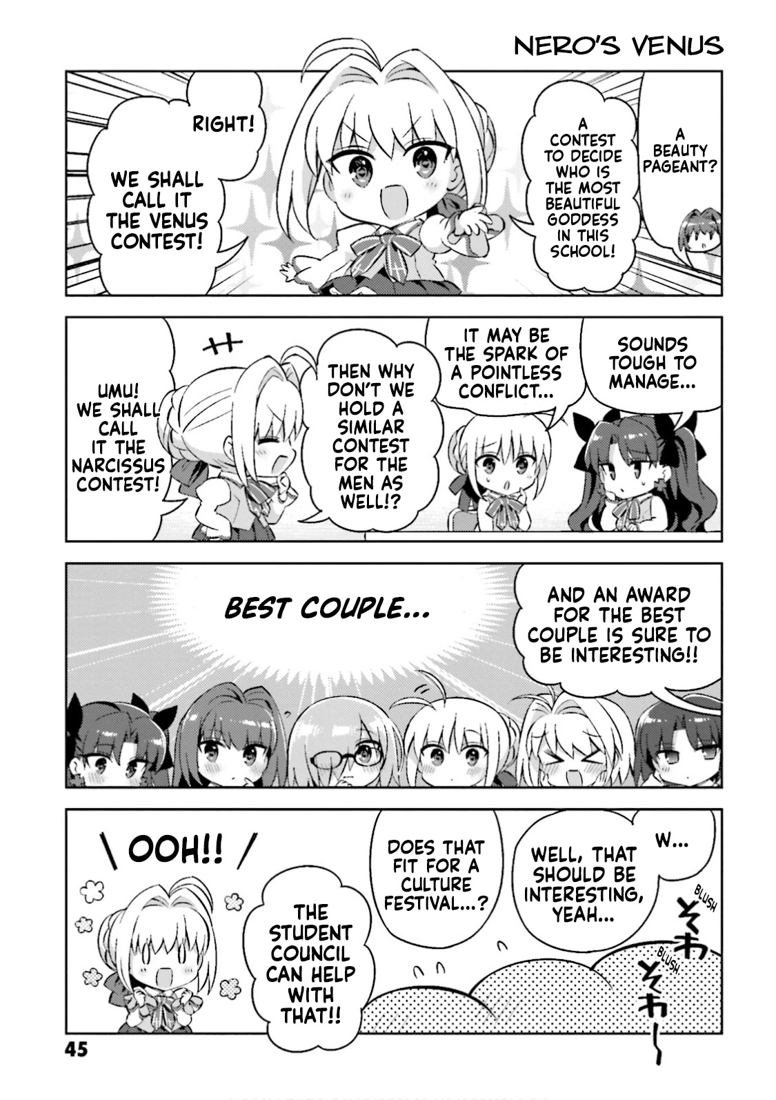 Type-Moon Gakuen - Chibi Chuki! Chapter 39 page 5 - Chapter 39: 39th Period: Time For The Culture Festival