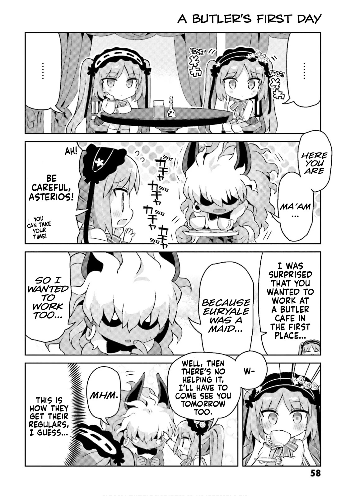 Type-Moon Gakuen - Chibi Chuki! Chapter 40 page 6 - Chapter 40: 40th Period: Infiltrate the Butler Cafe!