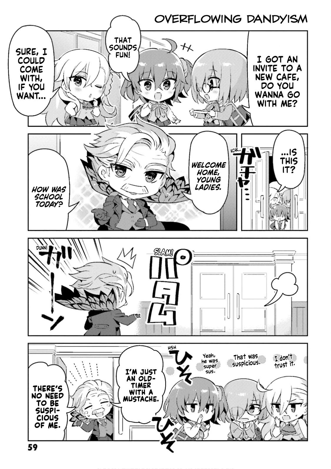 Type-Moon Gakuen - Chibi Chuki! Chapter 40 page 7 - Chapter 40: 40th Period: Infiltrate the Butler Cafe!