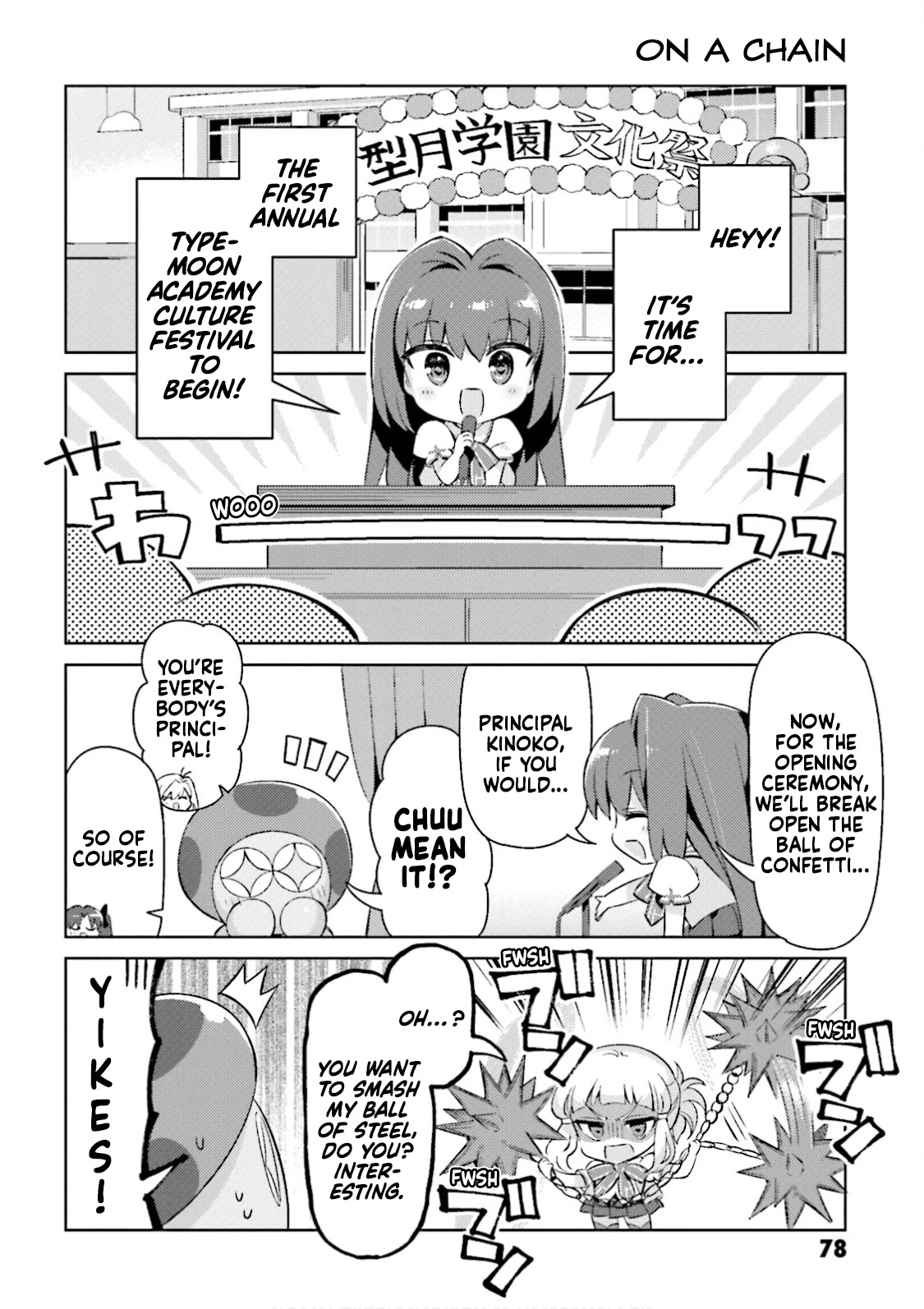 Type-Moon Gakuen - Chibi Chuki! Chapter 42 page 2 - Chapter 42: 42nd Period: School Festival Begins!