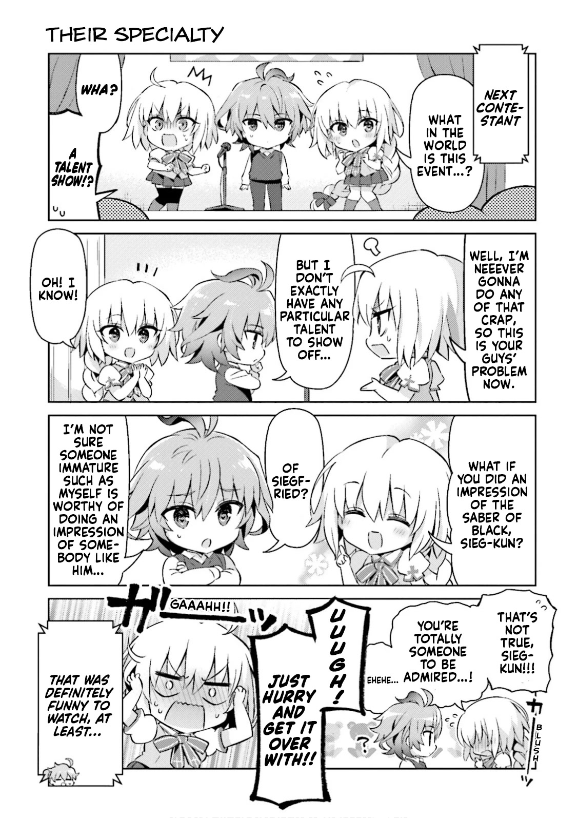 Type-Moon Gakuen - Chibi Chuki! Chapter 43 page 5 - Chapter 43: 43rd Period: The Talent Show