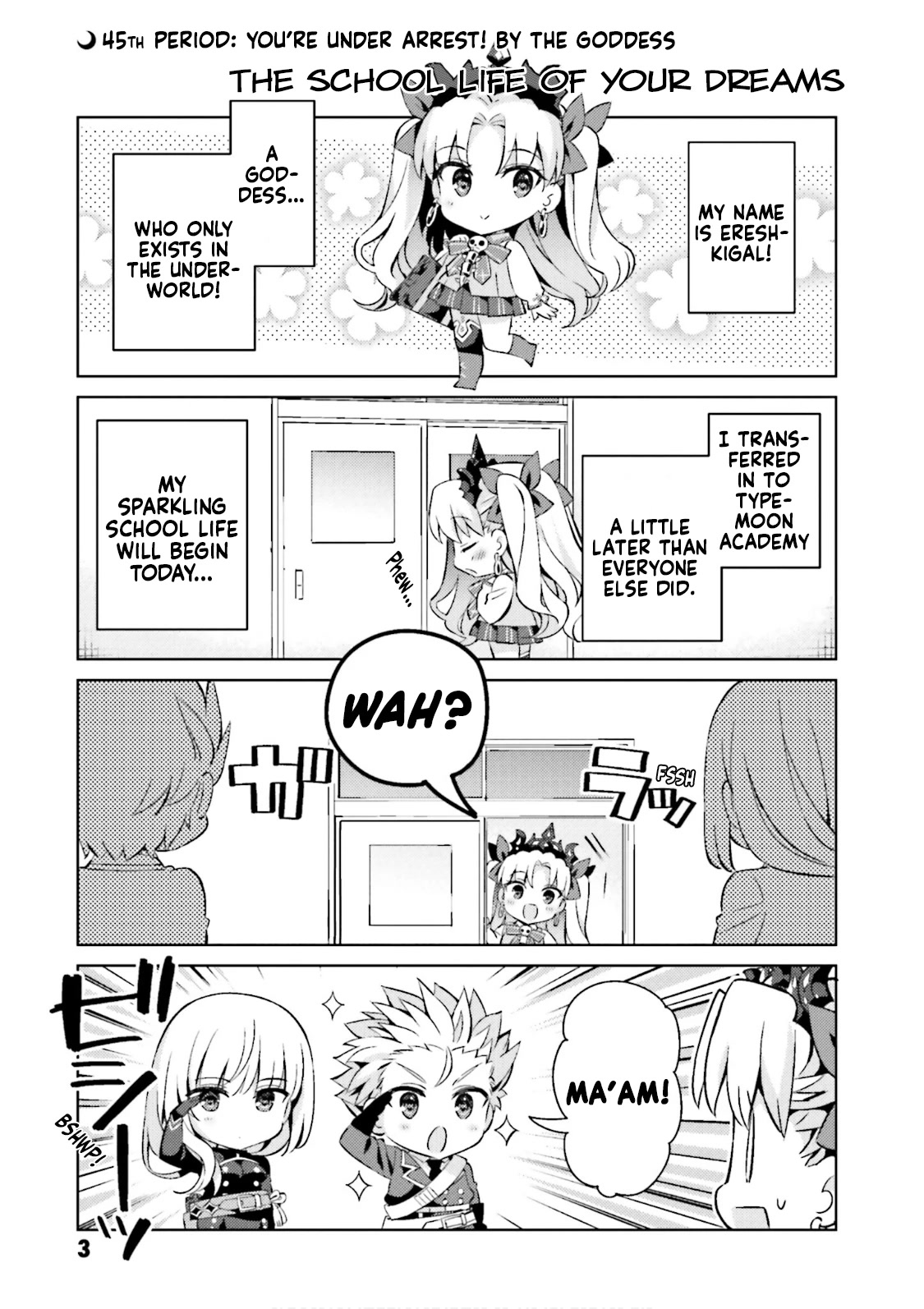 Type-Moon Gakuen - Chibi Chuki! Chapter 45 page 4 - Chapter 45: 45th Period: You're Under Arrest! By The Goddess