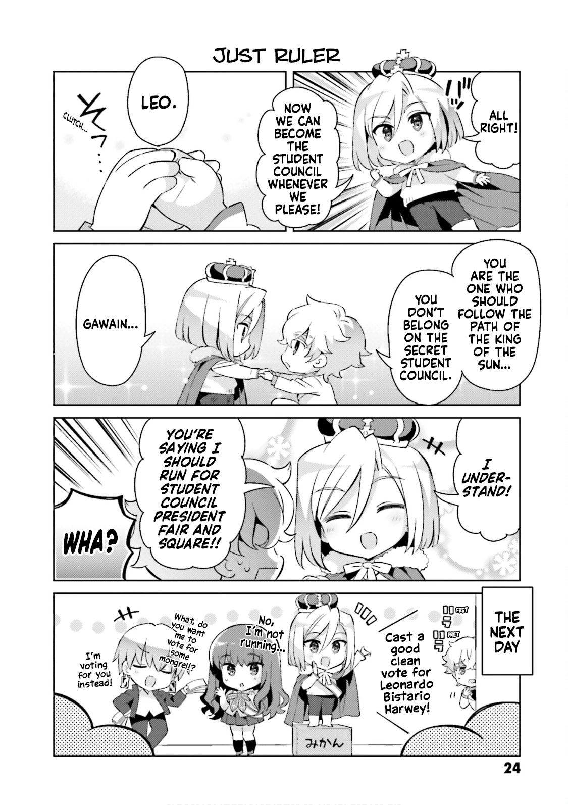 Type-Moon Gakuen - Chibi Chuki! Chapter 47 page 6 - Chapter 47: 47th Period: Secret Student Council