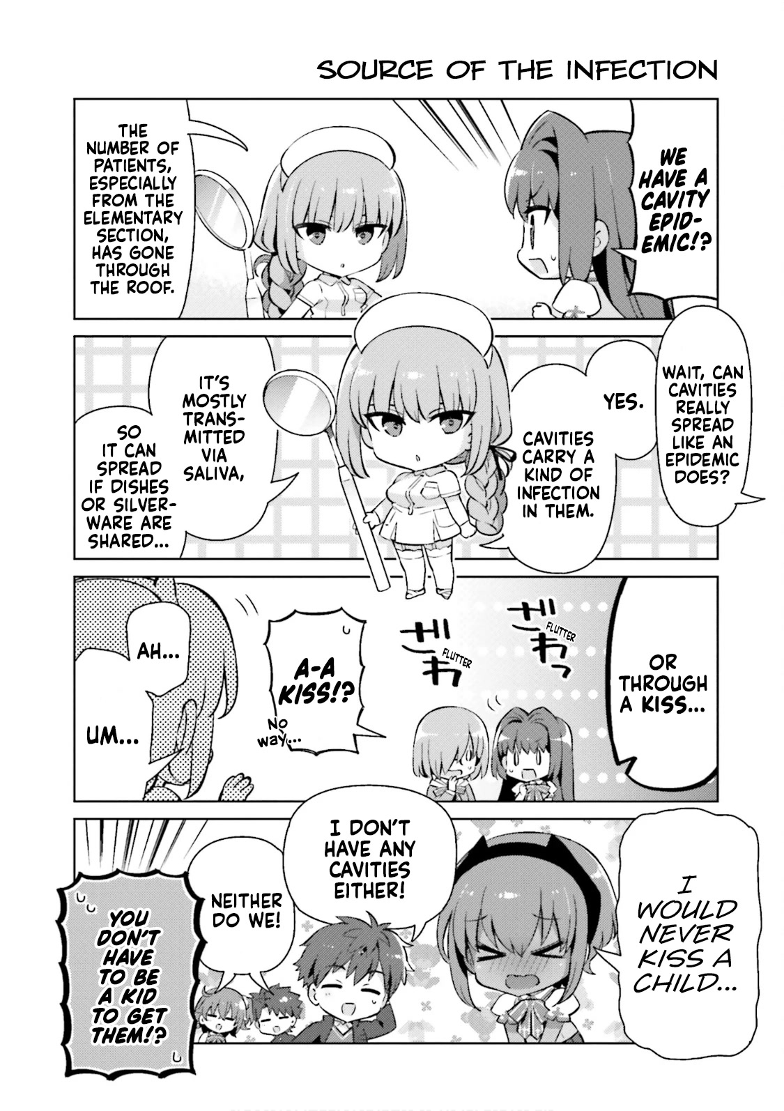 Type-Moon Gakuen - Chibi Chuki! Chapter 48 page 4 - Chapter 48: 48th Period: On Your Tooth, Cling Cling Cling