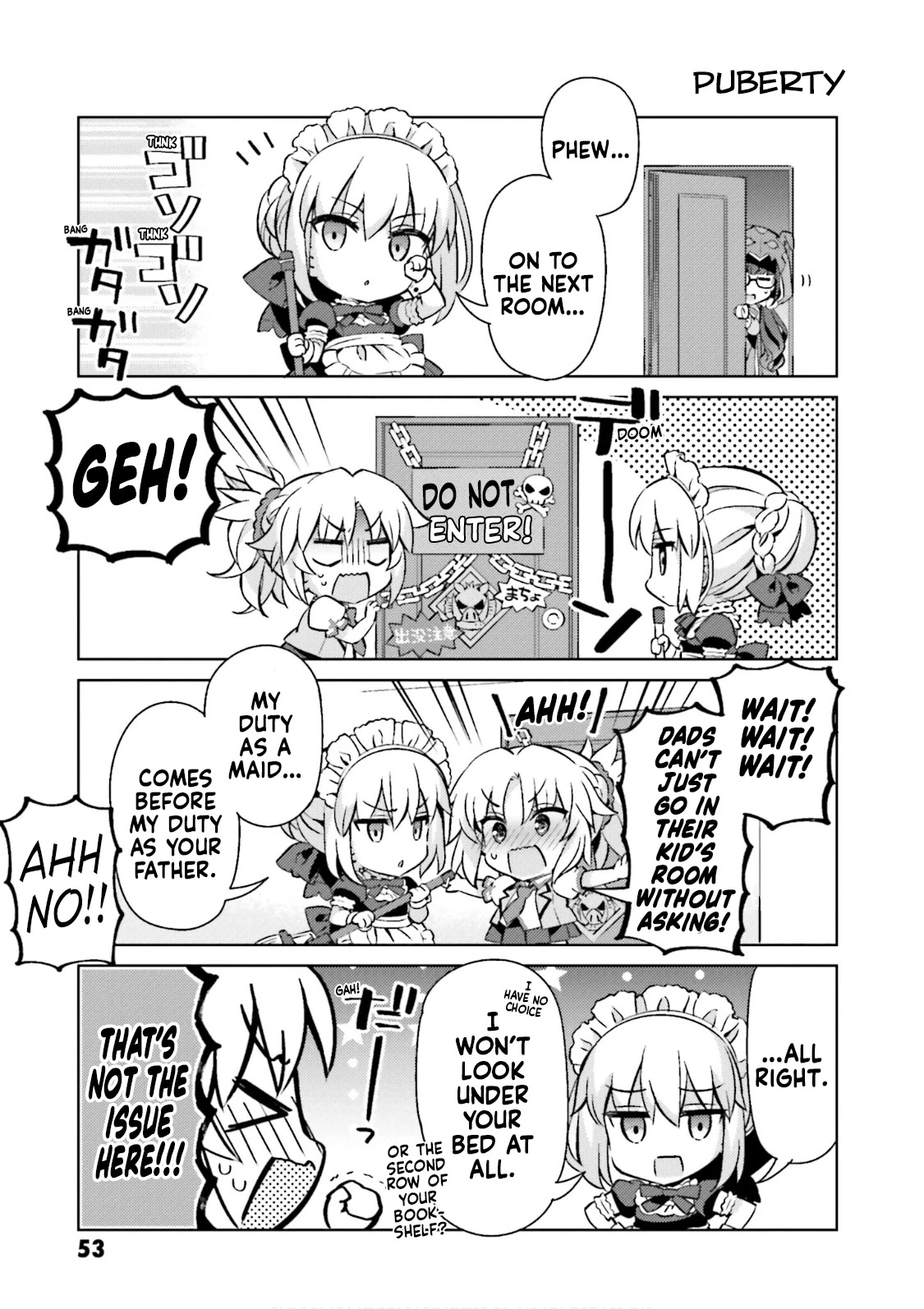 Type-Moon Gakuen - Chibi Chuki! Chapter 51 page 3 - Chapter 51: 51st Period: A Maid's Style