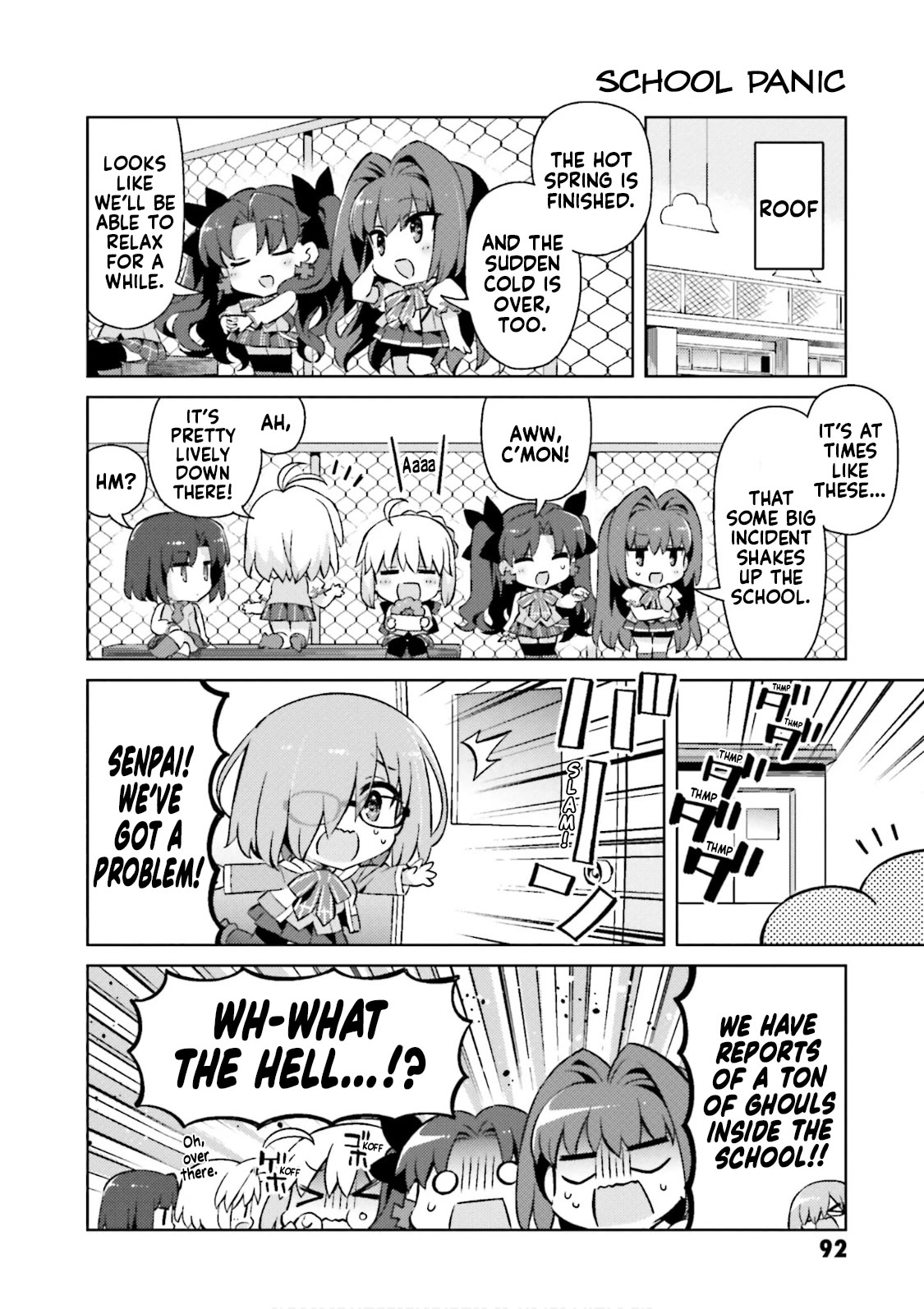 Type-Moon Gakuen - Chibi Chuki! Chapter 55 page 2 - Chapter 55: 55th Period: Big Trouble at Ghoul School!
