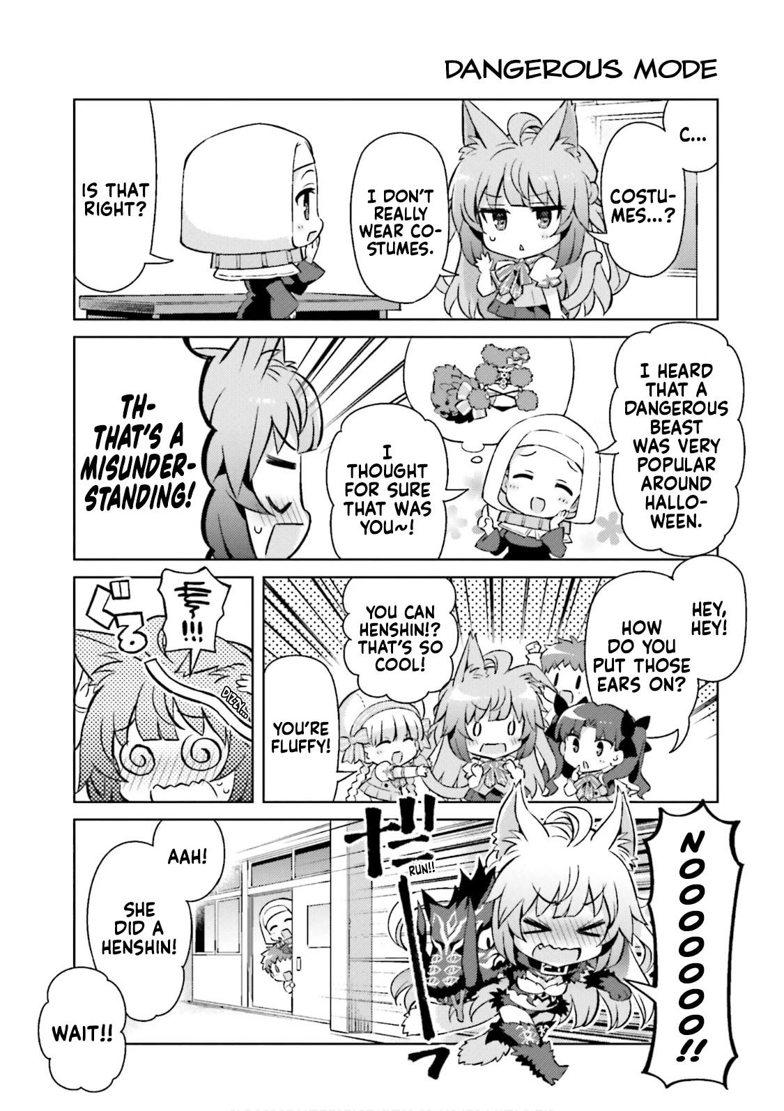 Type-Moon Gakuen - Chibi Chuki! Chapter 55 page 4 - Chapter 55: 55th Period: Big Trouble at Ghoul School!
