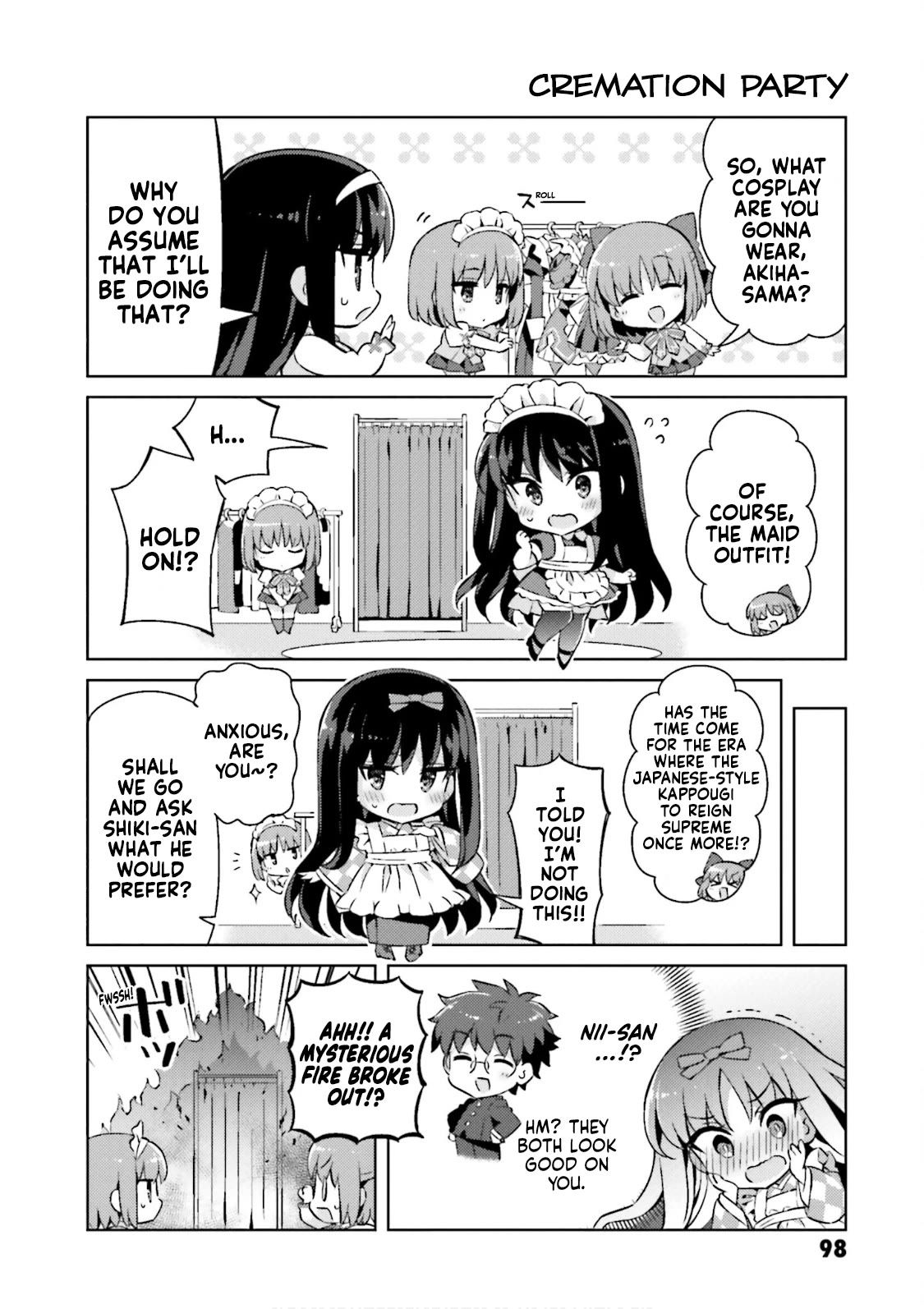 Type-Moon Gakuen - Chibi Chuki! Chapter 55 page 8 - Chapter 55: 55th Period: Big Trouble at Ghoul School!