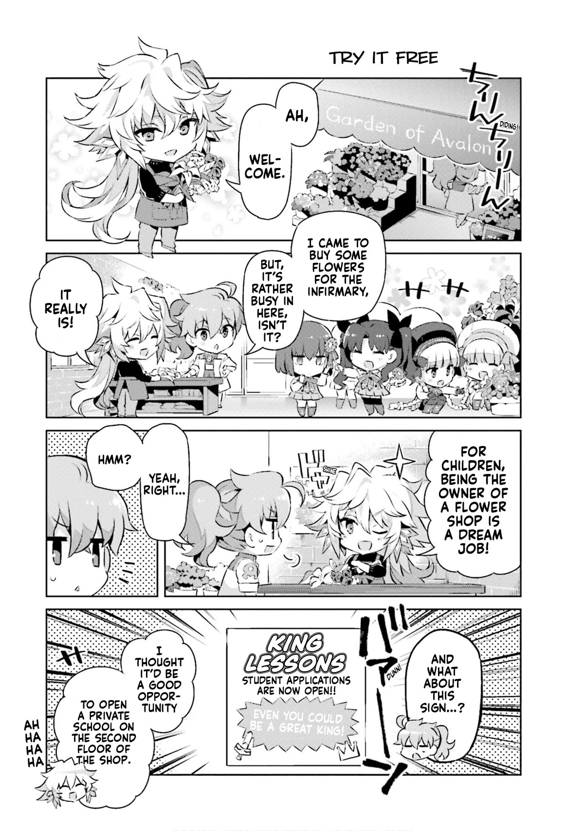 Type-Moon Gakuen - Chibi Chuki! Chapter 59 page 7 - Chapter 59: 59th Period: Let's Go On A Company Field Trip!