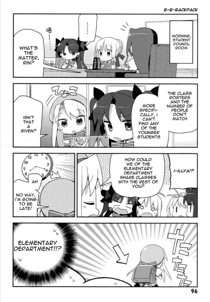 Type-Moon Gakuen - Chibi Chuki! Chapter 6 page 1 - Chapter 6: Can You Make 100 Friends?