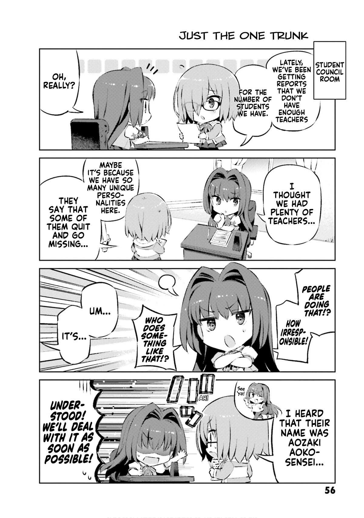 Type-Moon Gakuen - Chibi Chuki! Chapter 63 page 2 - Chapter 63: 63rd Period: We Do School-like Things Too.