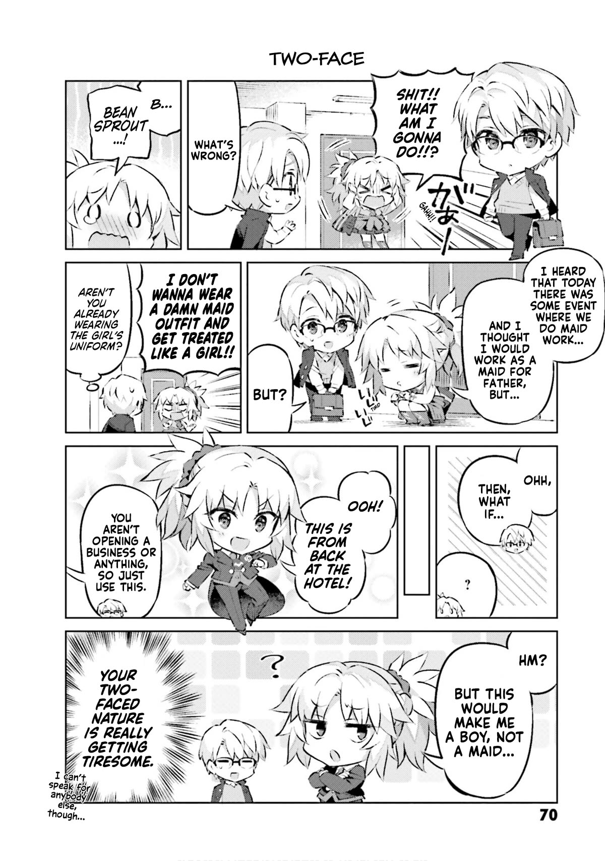 Type-Moon Gakuen - Chibi Chuki! Chapter 64 page 4 - Chapter 64: 64th Period: The Path of a Maid Takes More Than A Day