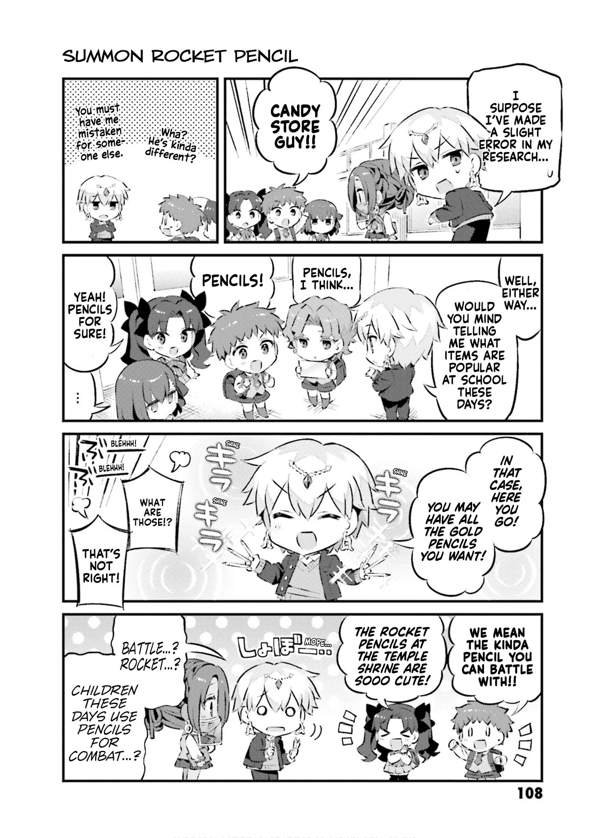 Type-Moon Gakuen - Chibi Chuki! Chapter 67 page 6 - Chapter 67: 67th Period: Charity Gifts