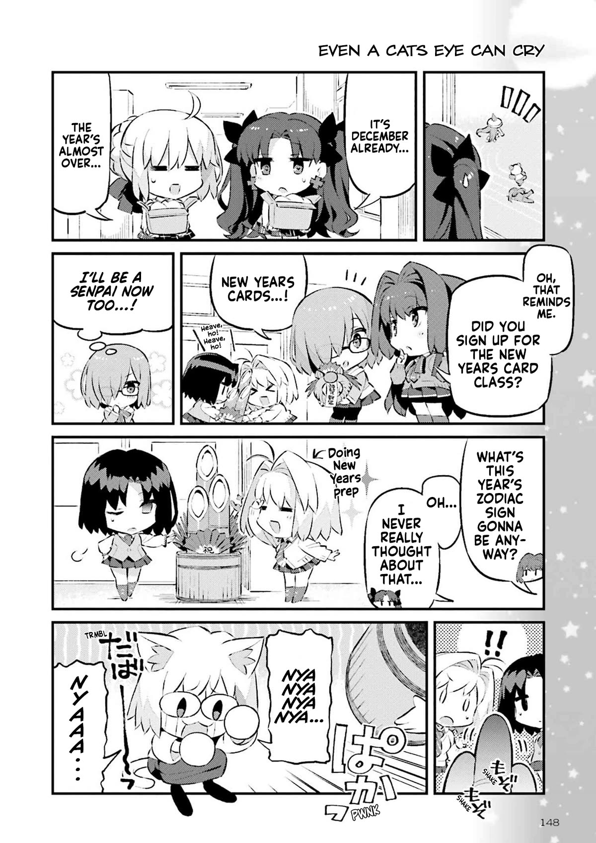Type-Moon Gakuen - Chibi Chuki! Chapter 69 page 3 - Chapter 69: 69th Period: Kotatsu and Oranges and A Temple of Fresh Blood