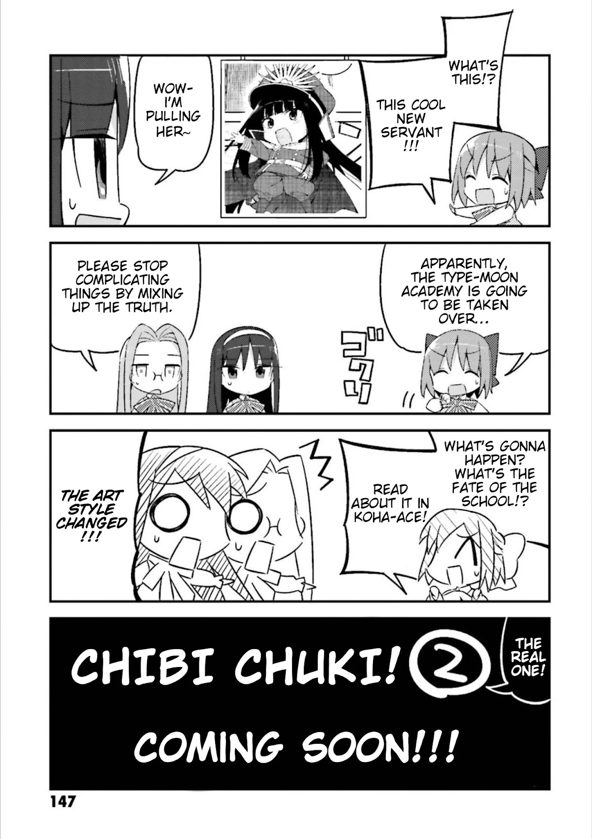 Type-Moon Gakuen - Chibi Chuki! Chapter 7.5 page 18 - Chapter 7.5: Special Chapter - Let’s Investigate The TYPE-MOON Academy!