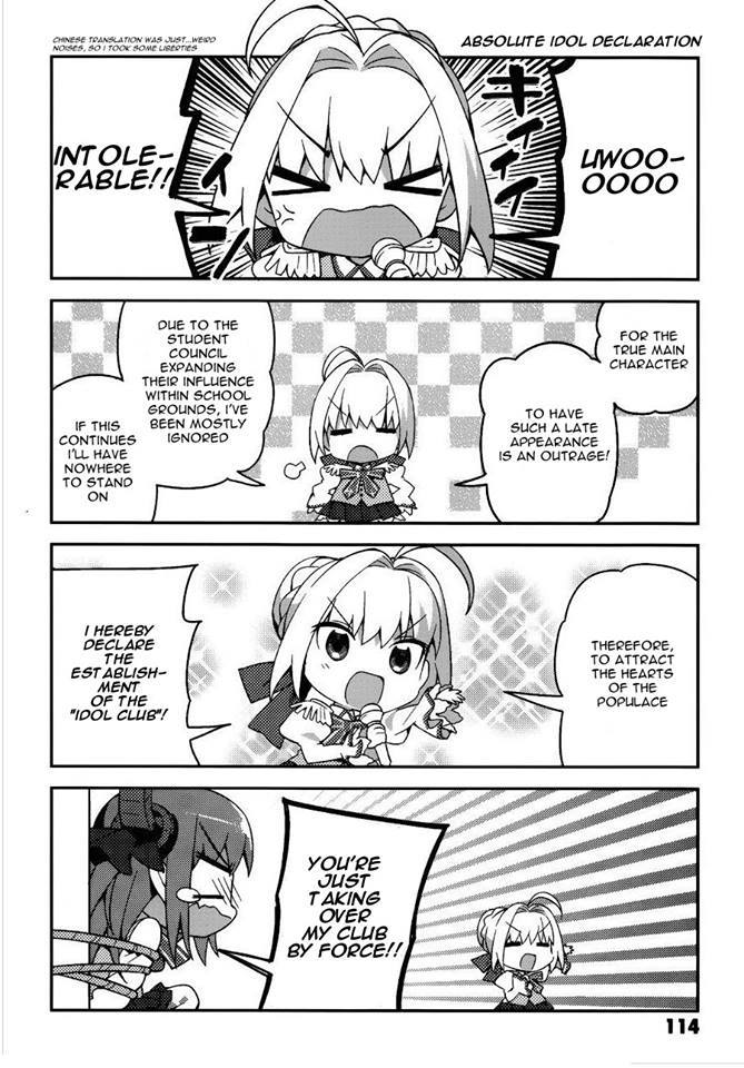 Type-Moon Gakuen - Chibi Chuki! Chapter 7 page 2 - Chapter 7: Golden Age of Idols
