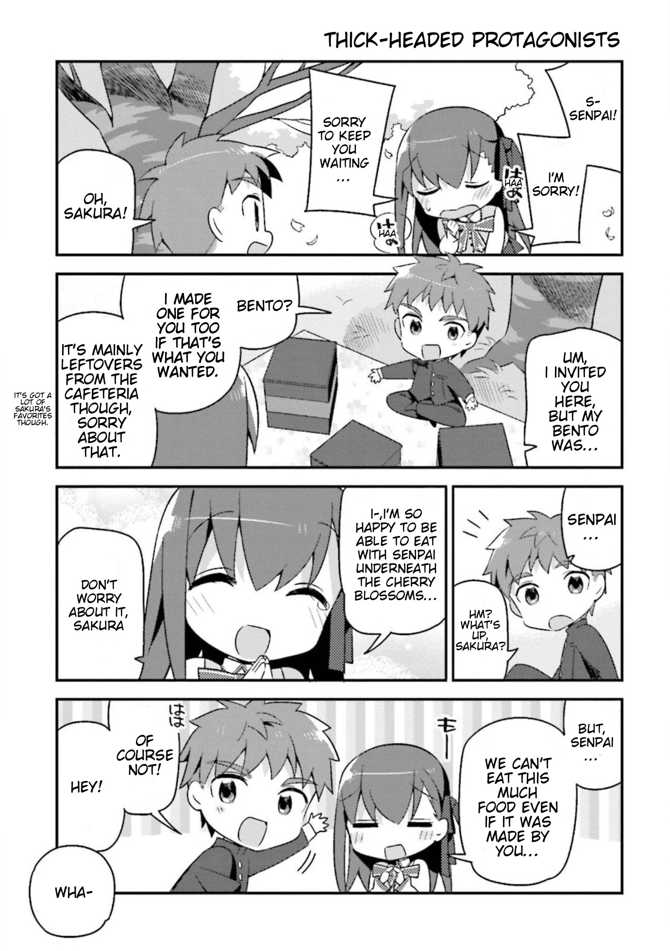 Type-Moon Gakuen - Chibi Chuki! Chapter 8 page 17 - Chapter 8: 8th Period: Under The Legendary Sakura Tree