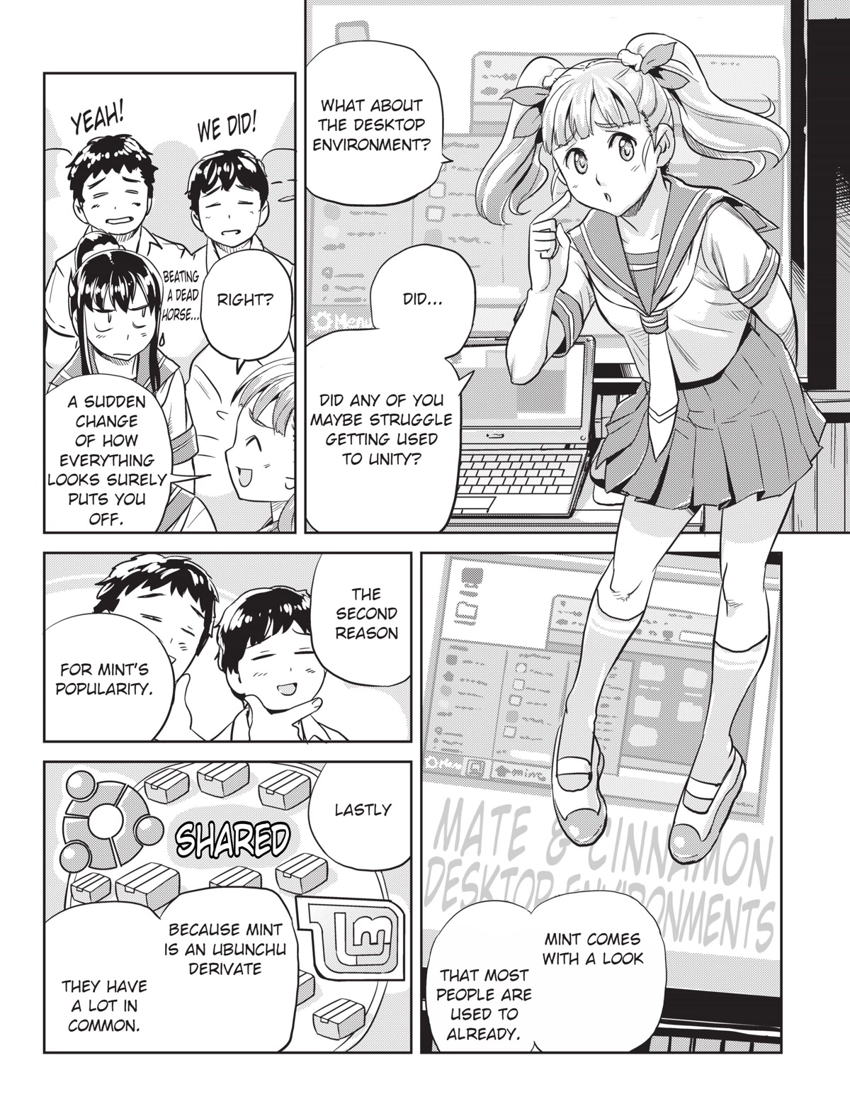Ubunchu! Chapter 12 page 10 - Chapter 12: Rule of a sister distro! Mint-chan