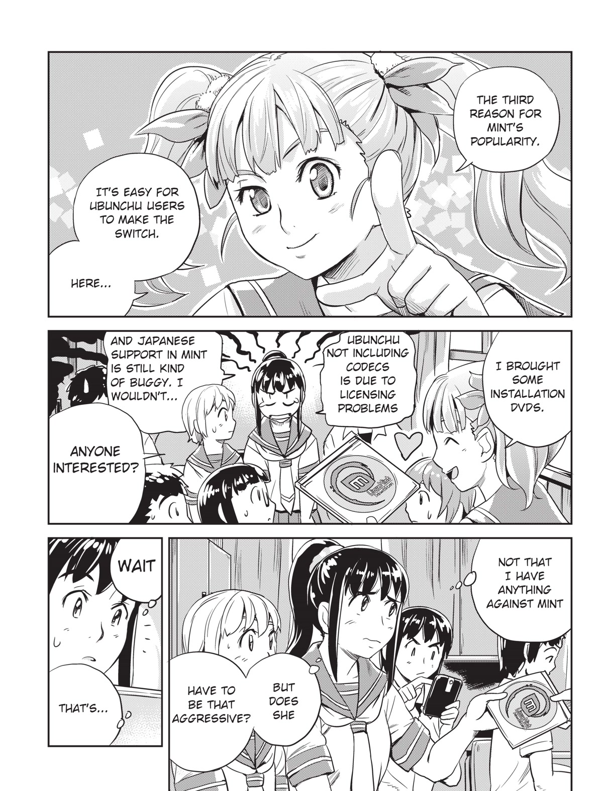 Ubunchu! Chapter 12 page 11 - Chapter 12: Rule of a sister distro! Mint-chan