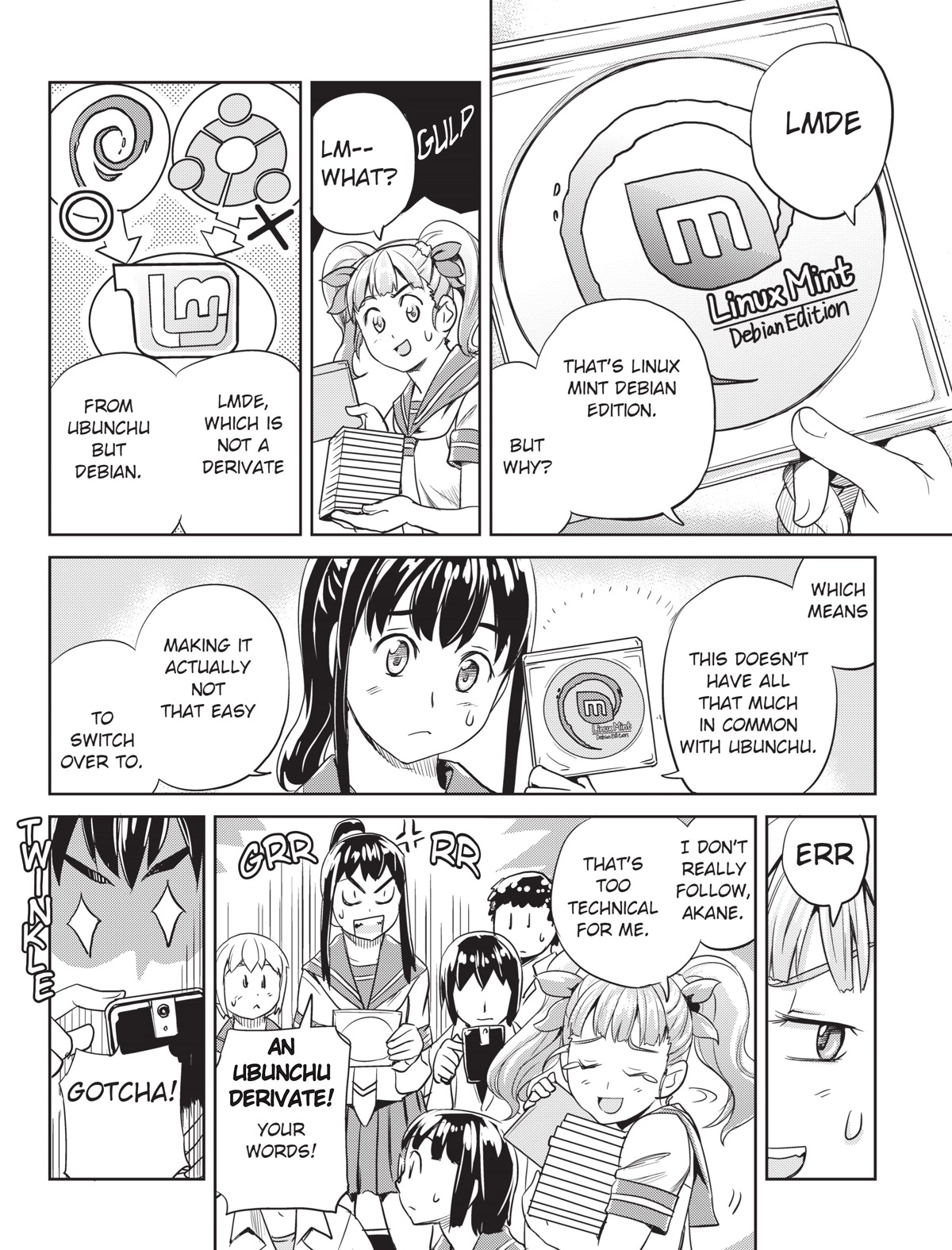 Ubunchu! Chapter 12 page 12 - Chapter 12: Rule of a sister distro! Mint-chan