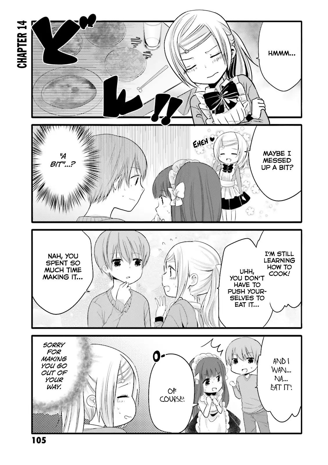 Uchi no Hentai Maid ni Osowareteru Chapter 14 page 1 - Chapter 14