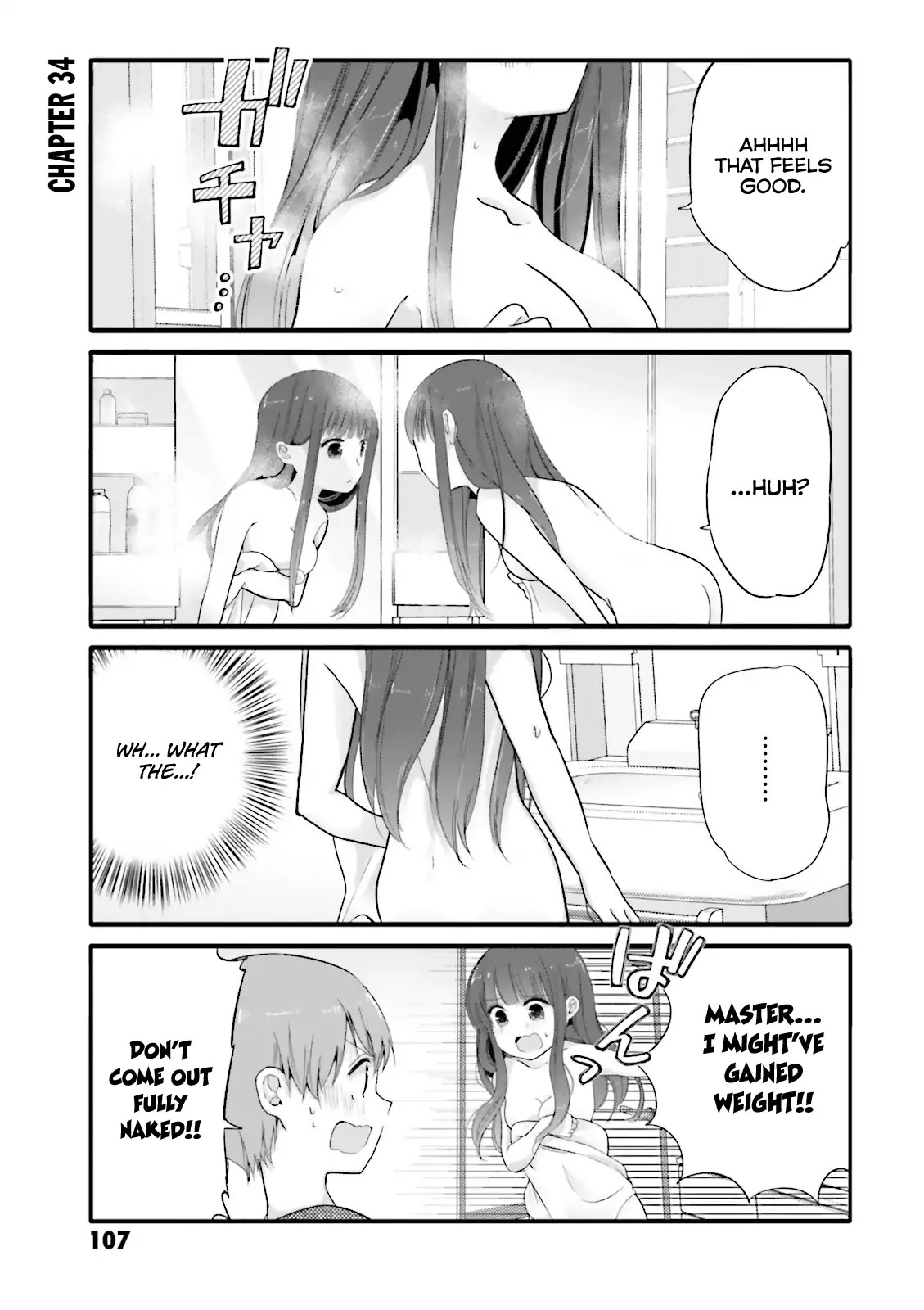Uchi no Hentai Maid ni Osowareteru Chapter 34 page 1 - Chapter 34