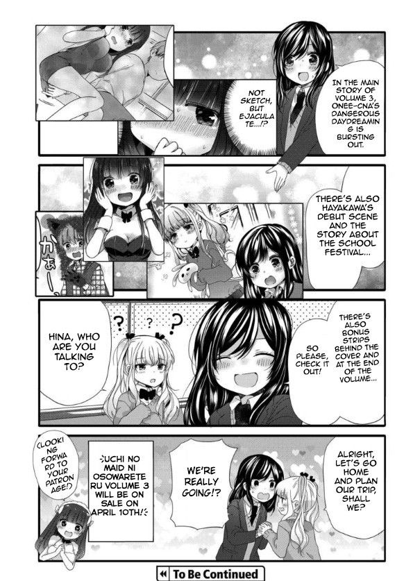 Uchi no Hentai Maid ni Osowareteru Chapter 46.5 page 8 - Chapter 46.5: Vol 3. Announcement