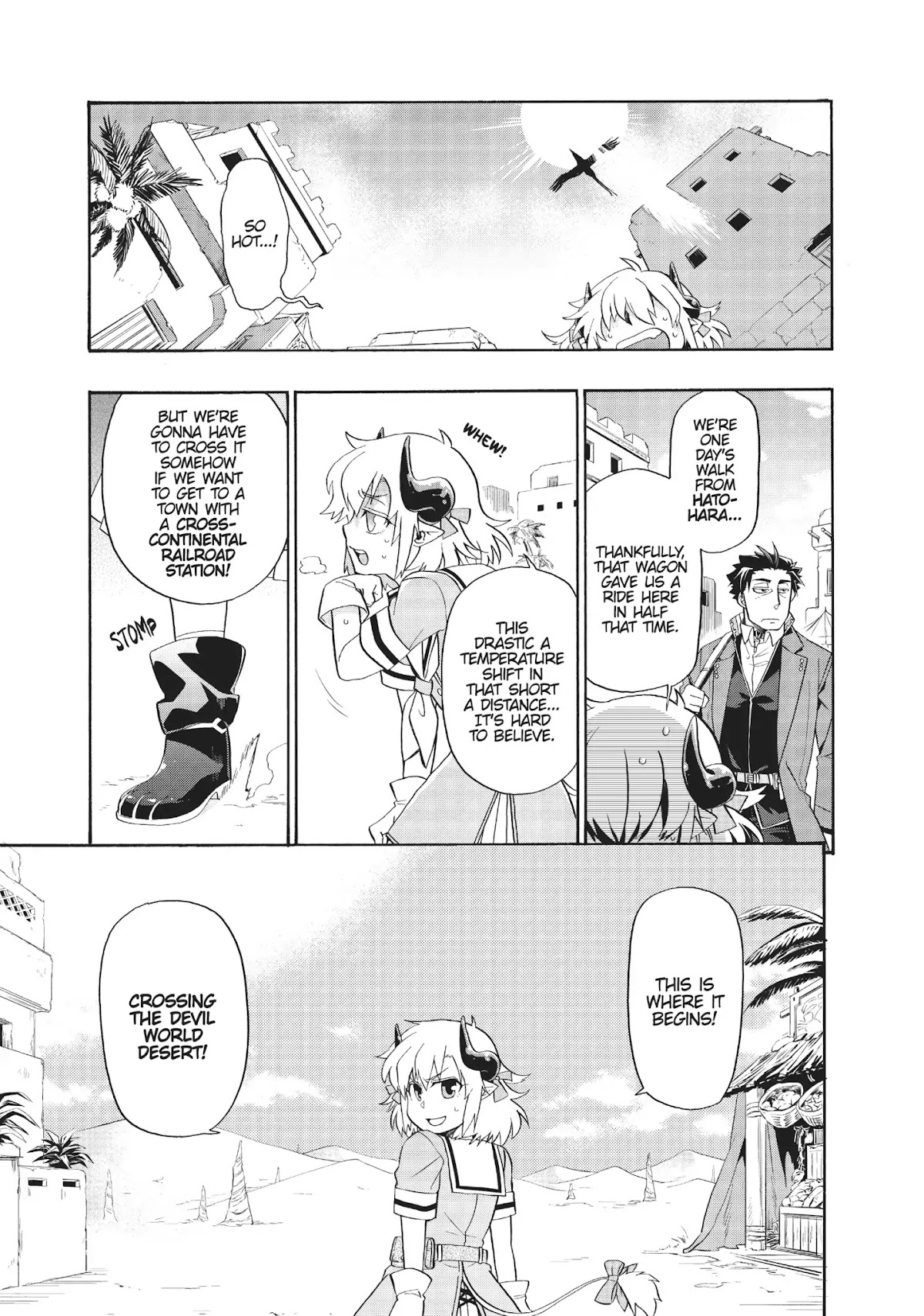 Uchi no Tsukaima ga Sumimasen Chapter 6 page 1 - Chapter 6: Stavine: The Sand Village